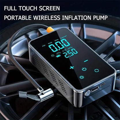 Car Mounted Inflation Pump, Wireless Digital Display, Intelligent Inflation Pump, Touch Screen, Inflation Pump, Tire Inflation Pump, Handheld Tire Pump Smart One-Click Car Automobile